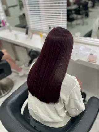 ロング カラー ヘアアレンジ 暖色・髪質改善🍒 吉武杏莉のヘアスタイル