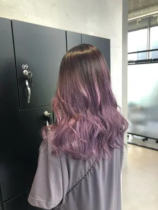 セミロング カラー 佐々木 好乃のヘアスタイル