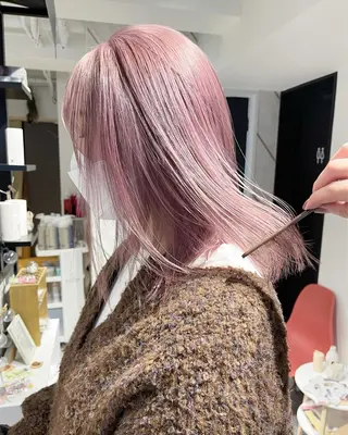 カラー 渋谷/ハイトーン/ 🪐airi🪐のヘアスタイル