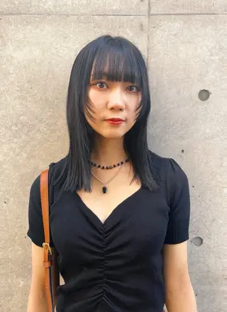 セミロング ボブ／パーマ指名 No. 1🍃れんとのヘアスタイル