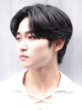 パーマ メンズ シャドウ/波巻き 朝崎倭斗のヘアスタイル