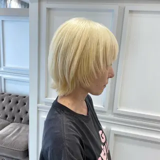 ショート 推しカラー🌙 RIHOのヘアスタイル