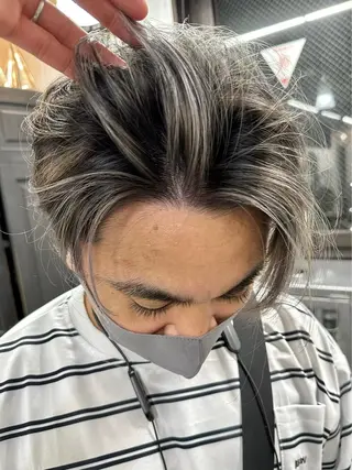 カラー メンズ Rico / bob/グレージュのヘアスタイル