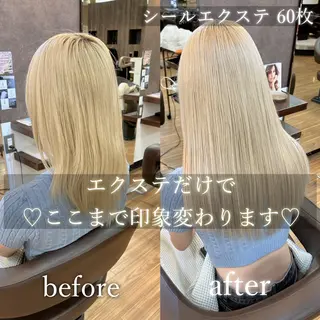 ロング カラー ANKH CROSS 🦋mako🦋のヘアスタイル