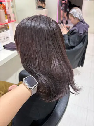 ミディアム カラー ヘアアレンジ 💟RINNA 艶カラー💟のヘアスタイル