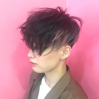 ショート カラー メンズ Vir by browのヘアスタイル