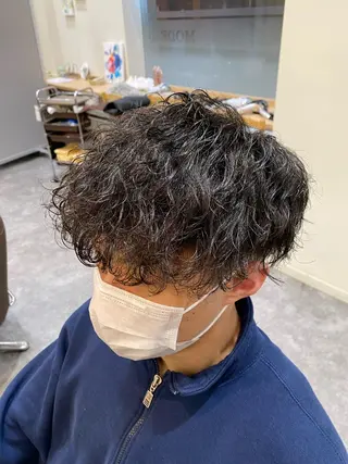 パーマ メンズ メンズ特化LIBER 石川玲央のヘアスタイル