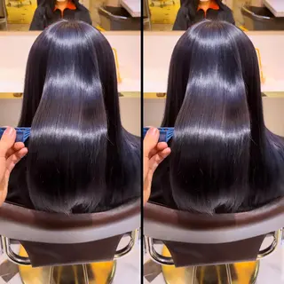 ロング カラー ekolu所属・髪質改善・縮毛矯正 特化・ユウシンのヘアスタイル