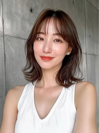 ミディアム 銀座/レイヤー 🌷nonoka🌷のヘアスタイル