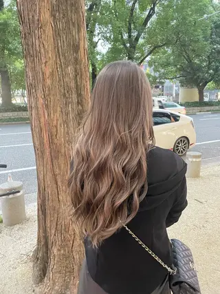 ロング カラー 中国人美容師/透明感 縮毛矯正/ジャックのヘアスタイル