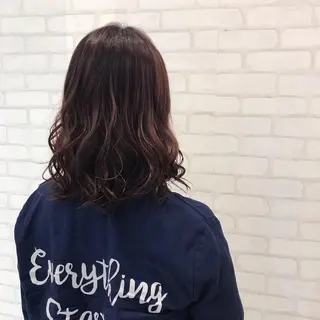 セミロング カラー 中川 拓弥のヘアスタイル