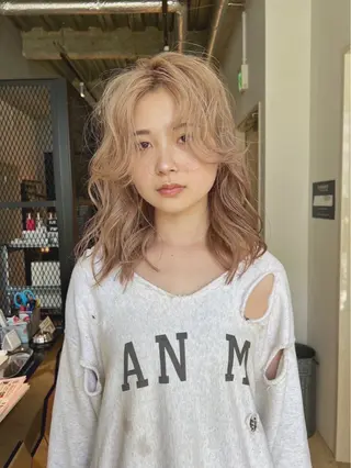 セミロング 大澤 叶方のヘアスタイル