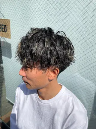 ショート パーマ メンズ 💈メンズパーマ💈 ナカザワ リョウのヘアスタイル