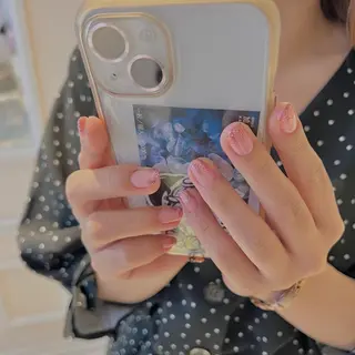 ネイル 🎀チーク/ちゅるん 🫧chisa🎀のネイルデザイン