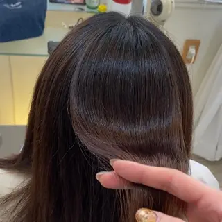 ミディアム 韓国風✨髪質改善✨ 縮毛矯正✨松浦知奈美のヘアスタイル