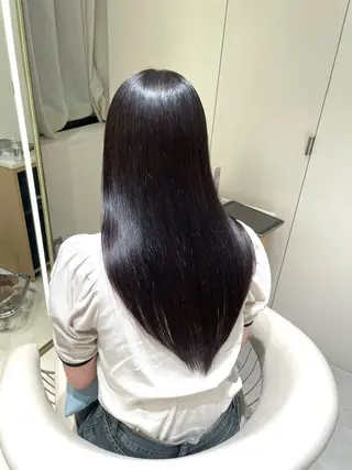 ロング パーマ ROMMY.所属・ナカノユウ/本厚木/ レイヤーカットのヘアスタイル