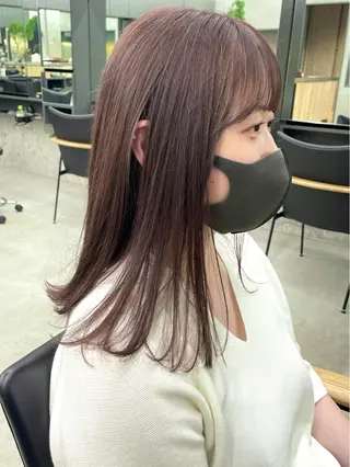 セミロング カラー spooopy所属・🕊大垣 めぐみ🕊のヘアスタイル