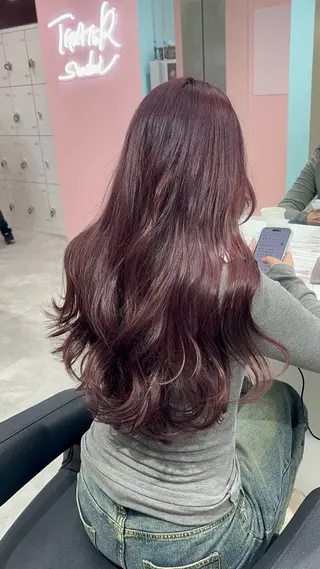 ロング カラー エフェクトブリーチ／ レイヤーカット／翔のヘアスタイル