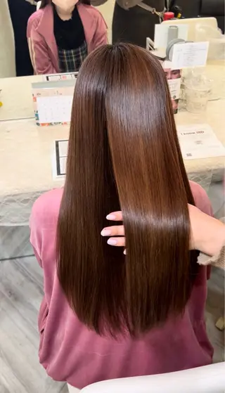 ロング Happiness王寺所属・髪質改善カラー 🫧萩原のヘアスタイル