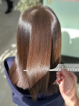 ミディアム Angelica manaのヘアスタイル