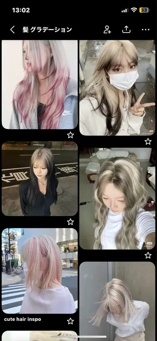ロング ひな🫧ハイトーン ×ボブ🫧のヘアスタイル