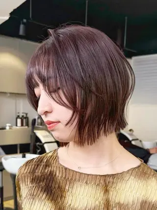 ショート カラー ♡アヤメ/レイヤー ボブ♡渋谷のヘアスタイル