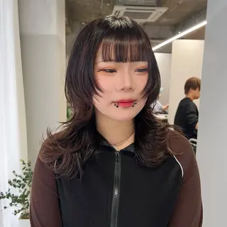 ロング 🐺立川のウルフ屋 さん🐺おかみ🐺のヘアスタイル