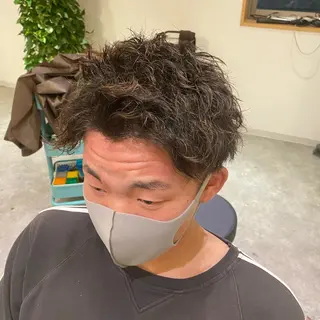 パーマ メンズ 松本 直也のヘアスタイル