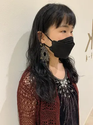 ロング パーマ 💎K-two名古屋 安田ちづる💎のヘアスタイル