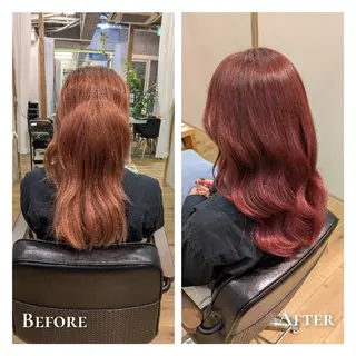 カラー Cafu hair Tachi所属・有馬 葵のヘアスタイル