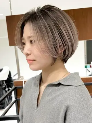 ショート カラー JILBLAN錦糸町所属・✨ハイライトの達人 ボブ/ショート/雪下のヘアスタイル