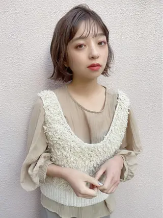 ミディアム 鎌倉 彩のヘアスタイル