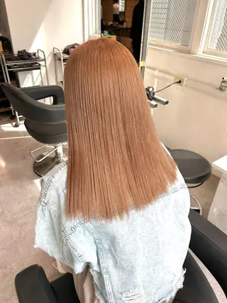 ロング カラー ヘアアレンジ トレンドモテカラー 🩷色落ちまで可愛くのヘアスタイル