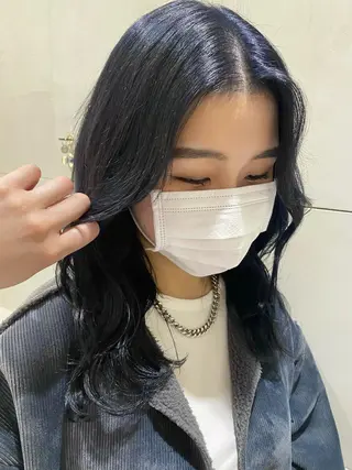 ロング カラー 艶感/ナチュラル 🩵amiのヘアスタイル