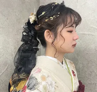 ヘアアレンジ アレンジカラー モデル🎀yuuiのヘアスタイル