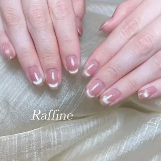 ネイル RAFFINE 月🦋🩵のネイルデザイン