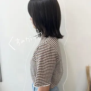 ミディアム カラー お洒落パーマ/ 艶カラー/michiのヘアスタイル