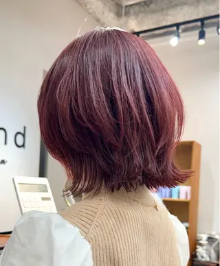 ショート カラー るな🎀 銀座暖色カラー🌈♡のヘアスタイル