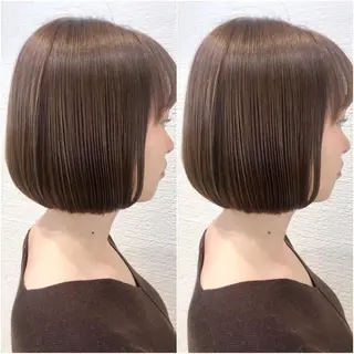 ショート カラー 全席個室　暖色カラー Zina松園優香🌸のヘアスタイル