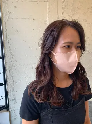 ミディアム 髪質改善ストレート/ ブリーチ／渋谷　福田のヘアスタイル