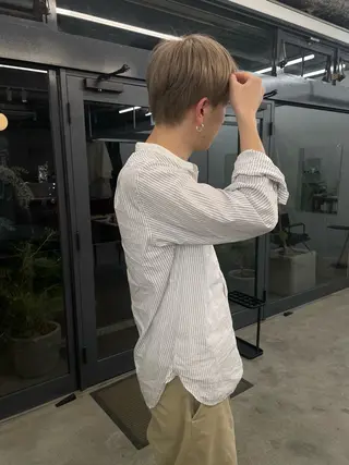 カラー メンズ レイヤーパーマ、ボブ 小須田ゆあのヘアスタイル