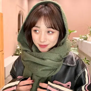 ミディアム カラー ブリーチ/暖色/ ダブルカラー/ゆきなのヘアスタイル