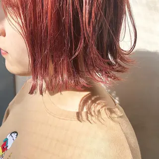 ミディアム カラー 圧倒的透明感カラー nana🦕のヘアスタイル