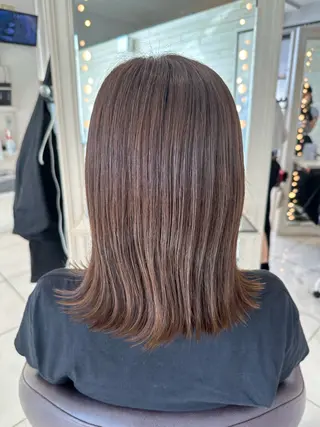 セミロング Ancheri by flammeum戸塚店所属・ひな/ボブカット/ ブリーチなしWカラーのヘアスタイル