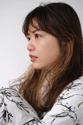 ロング カラー レイヤーカット/栄/ 顔周り/キトウモエノのヘアスタイル