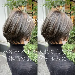 ショート カラー LOMA🇰🇷 銀座クボタのヘアスタイル