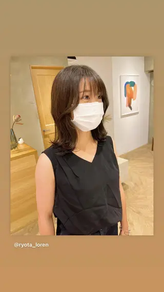 ロング カラー レイヤーカット ✨️奥田良太✨️のヘアスタイル