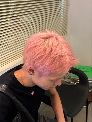 ショート メンズ Rosso Hair&SPA 大橋店所属・nanami🎀/ ふんわりカラーのヘアスタイル