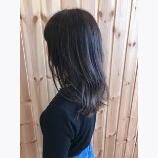 セミロング カラー 古山 勇太のヘアスタイル