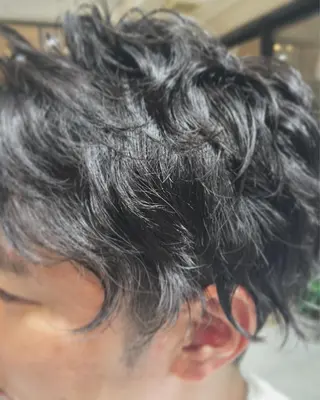 ショート パーマ メンズ Calenda/ パーソナル美髪サロンのヘアスタイル